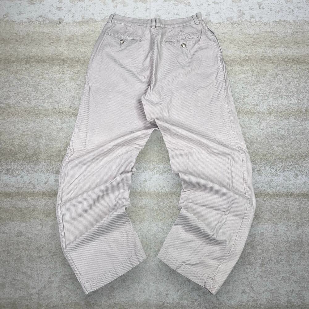 Vintage 90s Old Navy Corduroy Pants 33x34 Baggy Fit Cream Tan Trousers